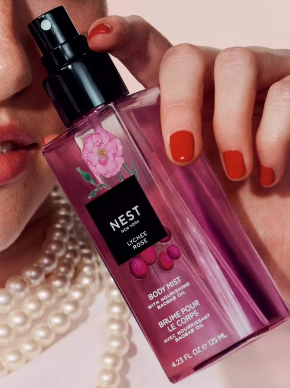 Nest Rose Lychee body mist full size MSRP 32.00